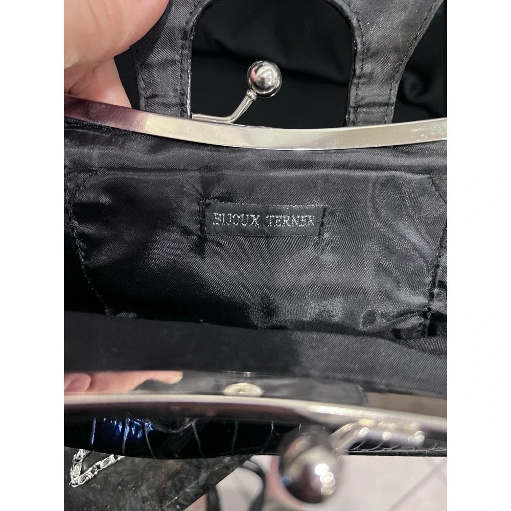 Bijoux Terner black‎ faux leather purse